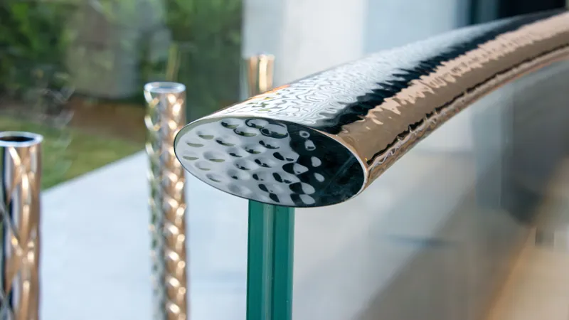 Foto polierte Metalloberfläche